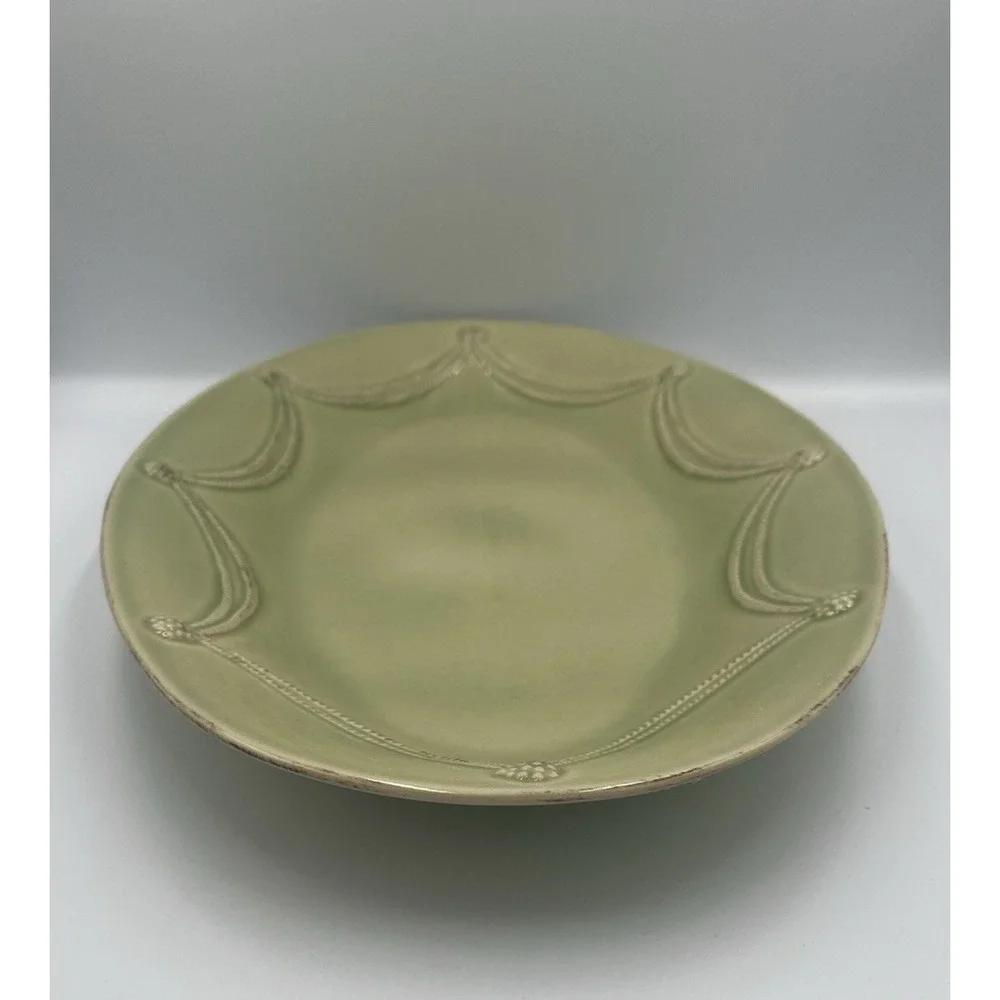 NEW JULISKA Berry & Thread Pistachio Green Oval Serving Platter 17 3/4